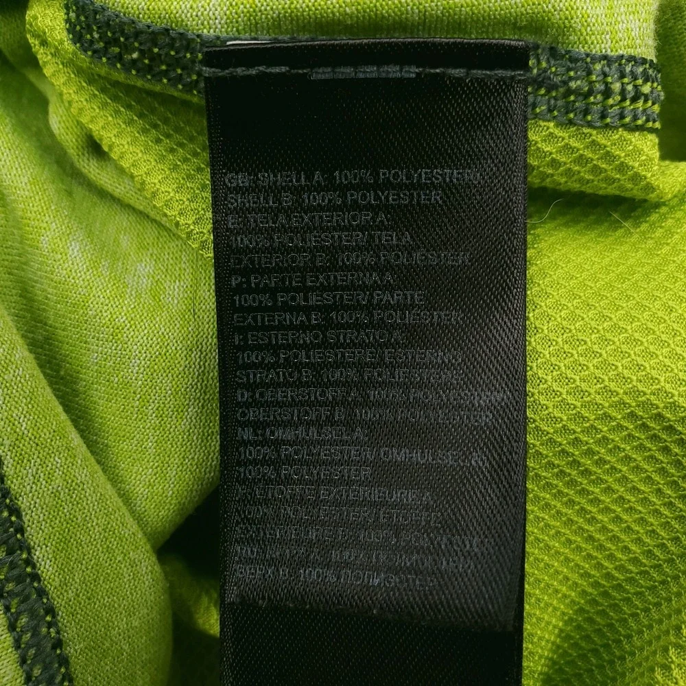 North Face Shirt Mens Medium Green Reactor Running V Neck Flashdry XD Training